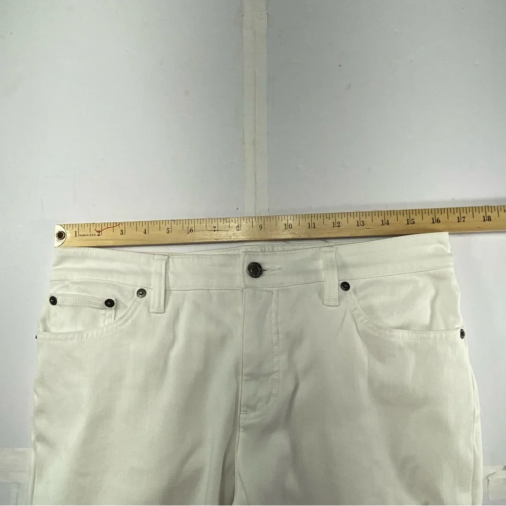 LAUREN RALPH LAUREN LRL Modern Straight Curvy Jeans Women’s Size 8 White - Picture 13 of 15